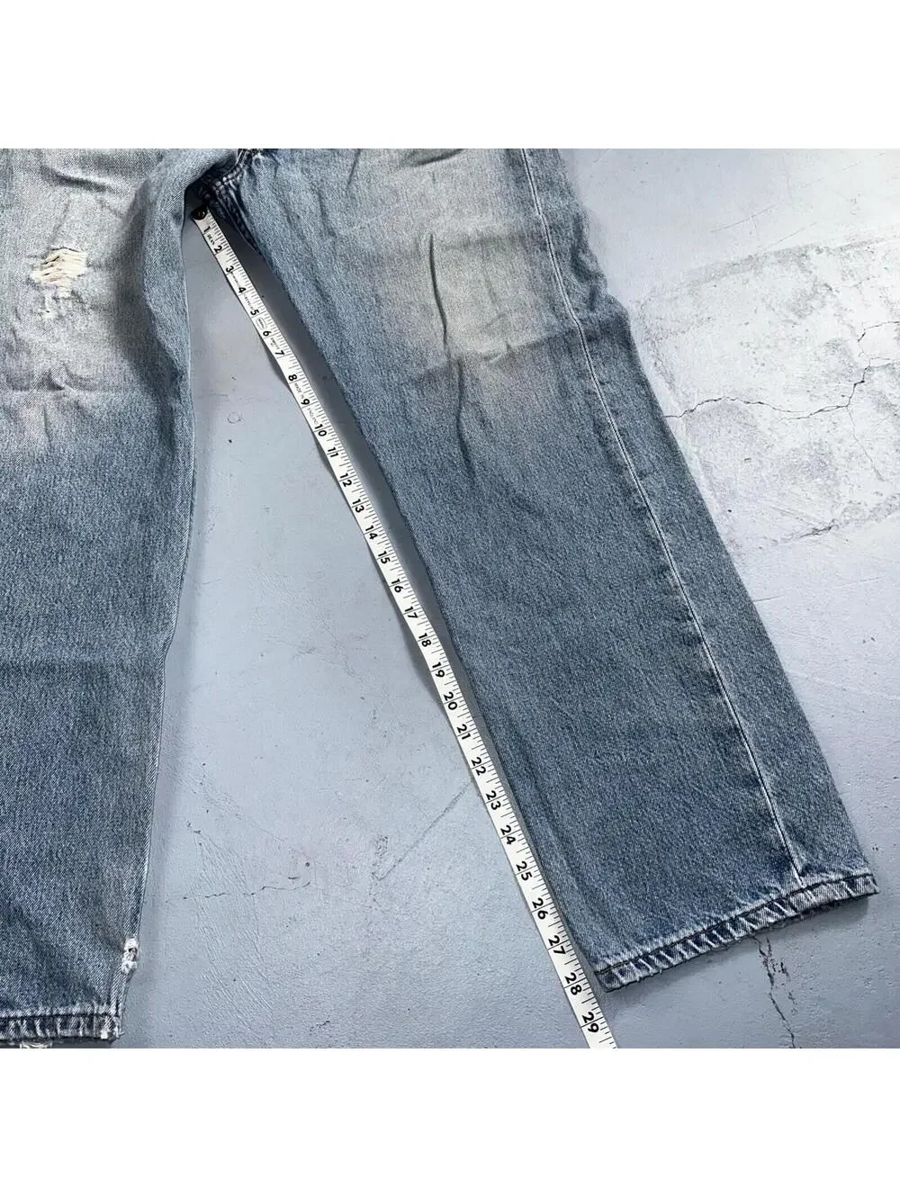 Levis 501 Vintage 90s XX Straight Leg Mexico Jeans 36x29 Light Wash Act 35x28